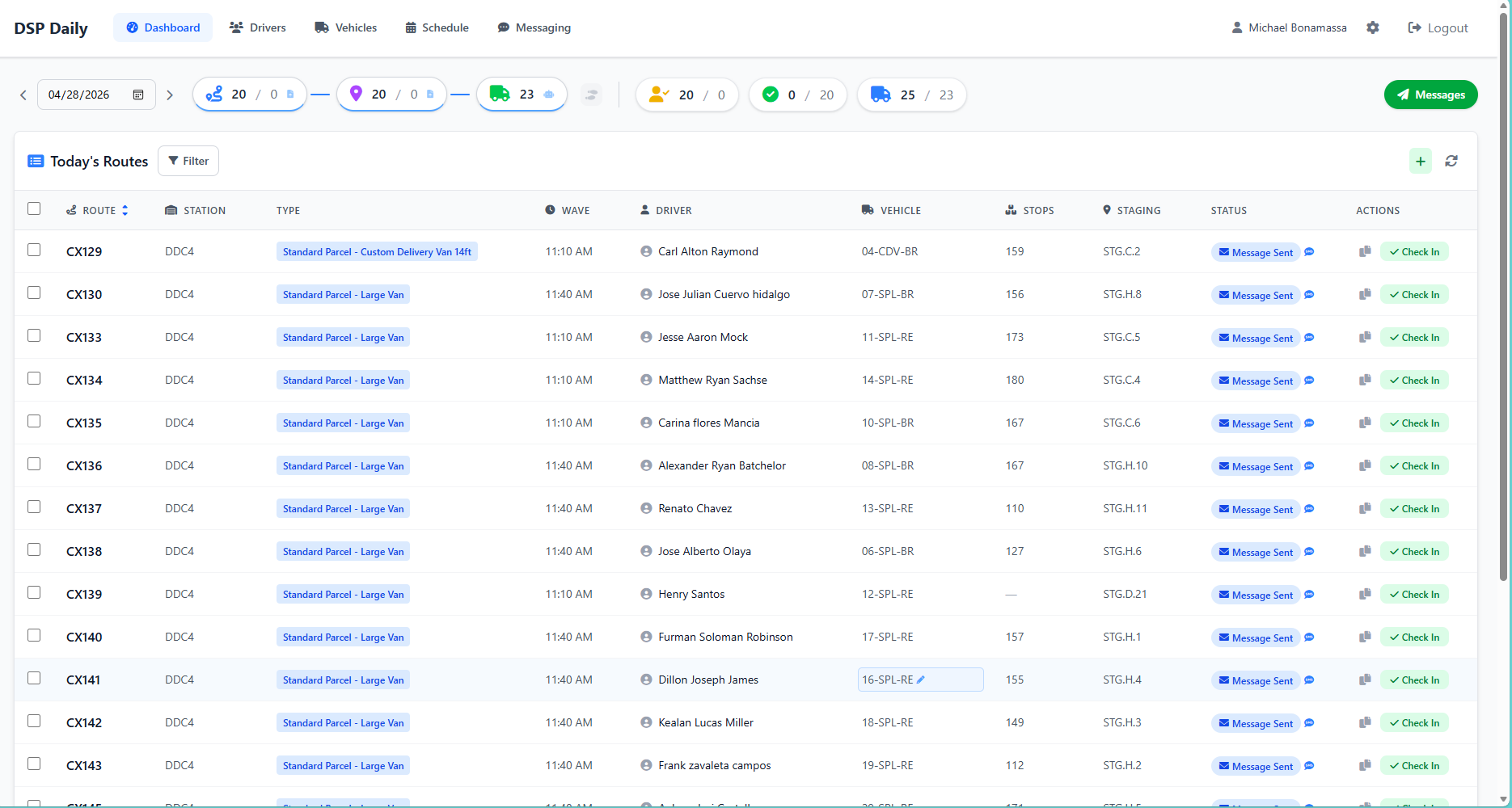 DailyDSP Dashboard Screenshot